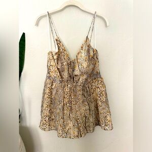 SADIE AND SAGE Animal Print Romper